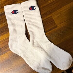 Champion White Athletic Crew Socks